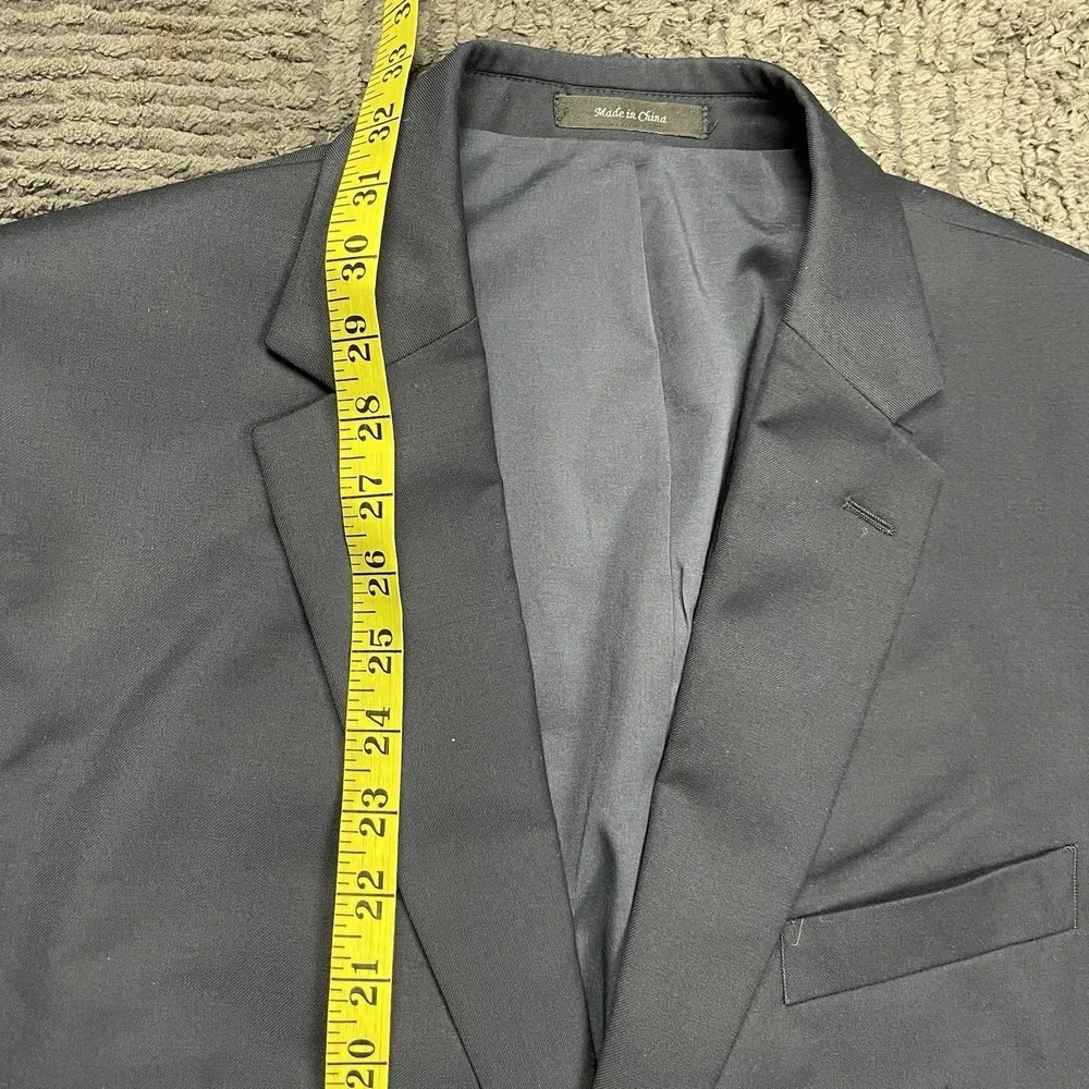 Lauren‎ Ralph Lauren Blazer 44R Navy Blue 100% Wool Gold Buttons Sport Coat - Picture 7 of 10